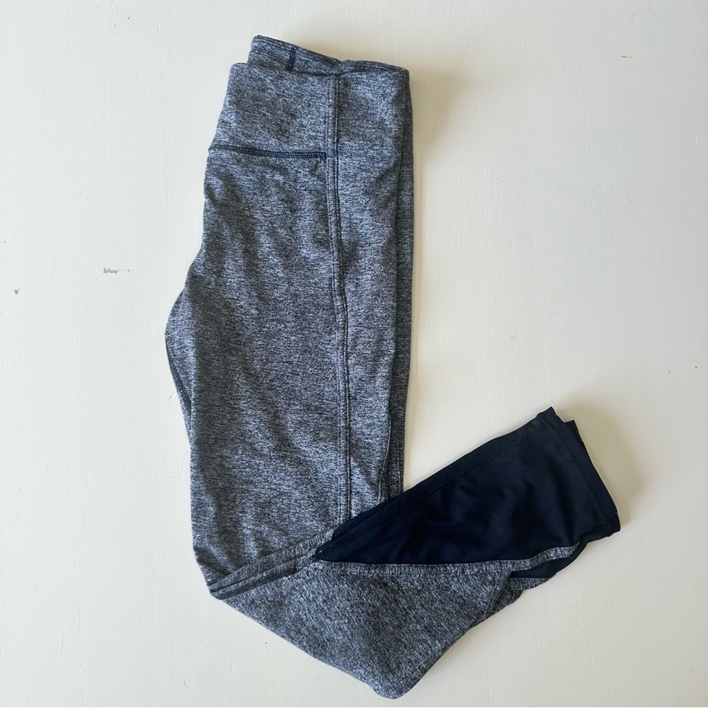 FP Movement Free People Ace Leggings Small S Heather Charcoal Grey Black Colorbl